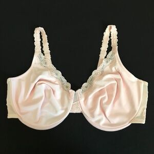 BREEZIES Lace Bra Pink Blush Underwire UltimAir Women’s Plus Size 44DD Size 44E
